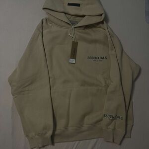 Essentials cream hoodie